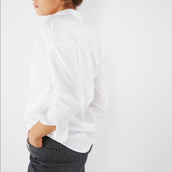 NEW EXPRESS Oversized Tunic Button-down XSmall - Picture 2 of 3